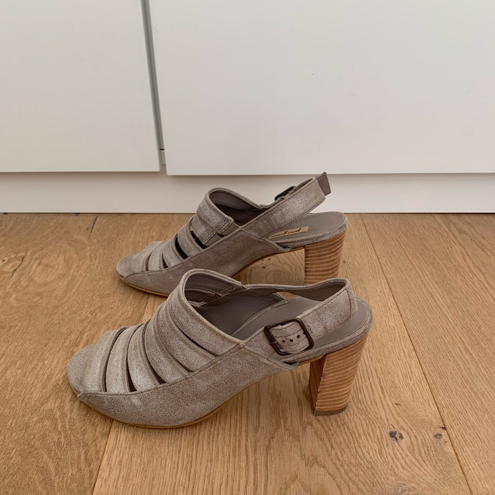 Paul Green 'Joan' Metallic Slingback Sandal - Picture 2 of 4